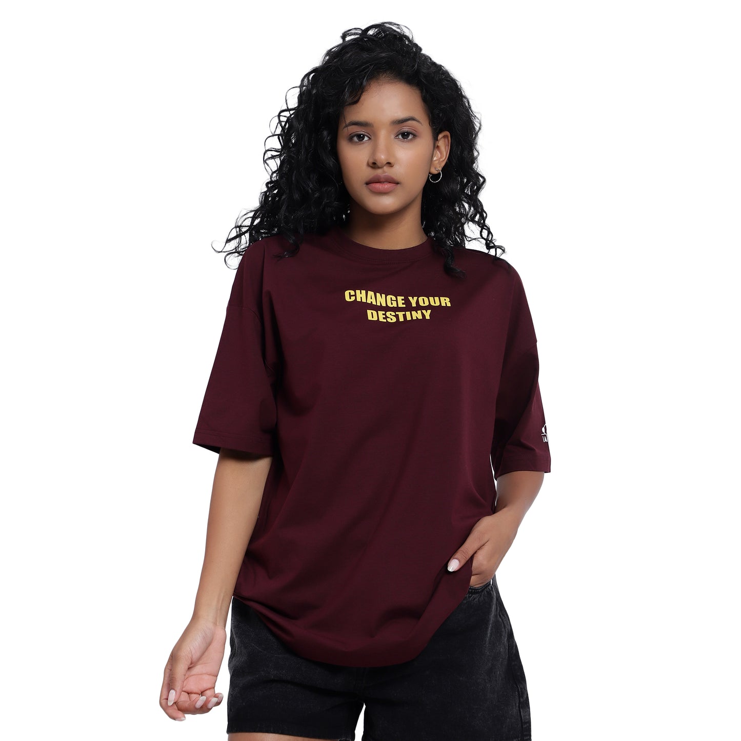 Destiny Maroon Tee